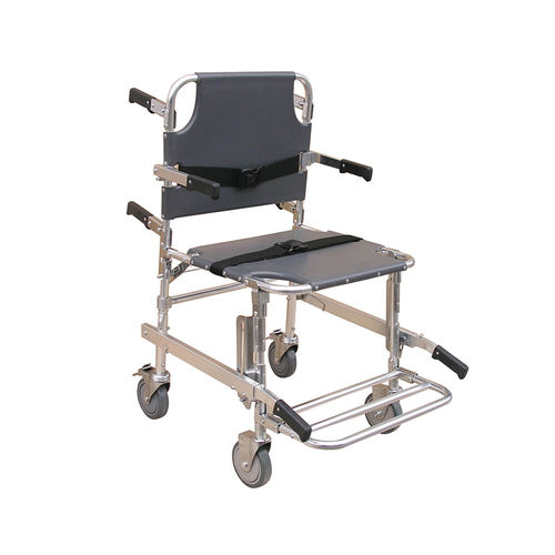 Poltrona barella manuale - YA-SS03 - Zhangjiagang Medi Medical Equipment - pieghevole / 3 sezioni / con rotelle