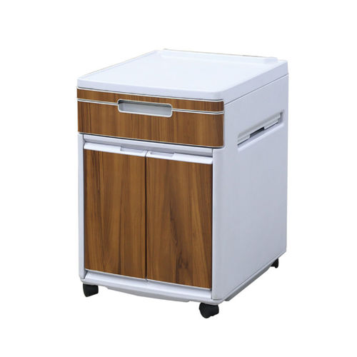 Comodino con rotelle - YA-B04 - Zhangjiagang Medi Medical Equipment - con cassetti
