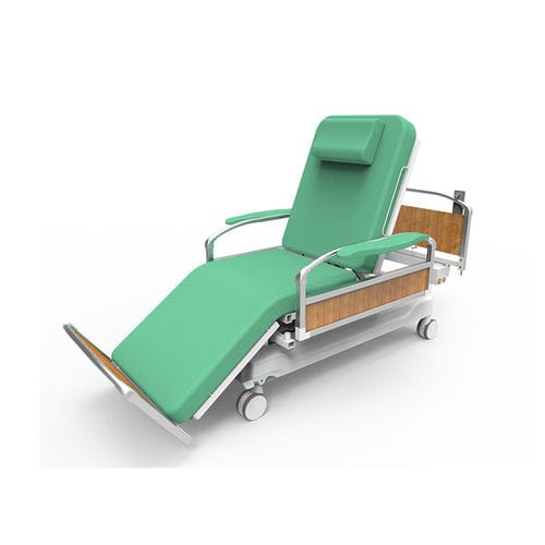 Poltrona per emodialisi elettrica - YA-DS-D08 - Zhangjiagang Medi Medical Equipment - a 4 sezioni / con rotelle / ad altezza regolabile