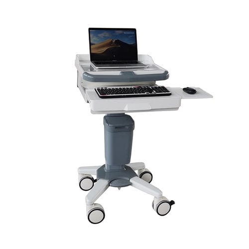 Carrello informatico per pannello PC - MK-PC01 - Zhangjiagang Medi Medical Equipment - ad altezza regolabile / wireless