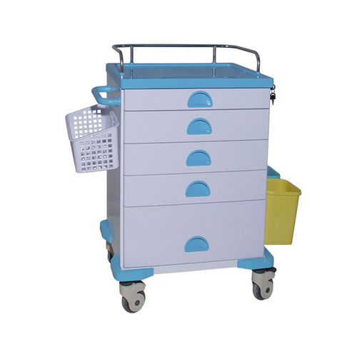 Carrello medico - MK-C03 - Zhangjiagang Medi Medical Equipment - per farmaci / per trattamenti / con cestello