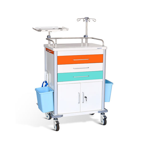 Carrello di emergenza - MK-C07 - Zhangjiagang Medi Medical Equipment - ospedaliero / portamedicinali / di stoccaggio