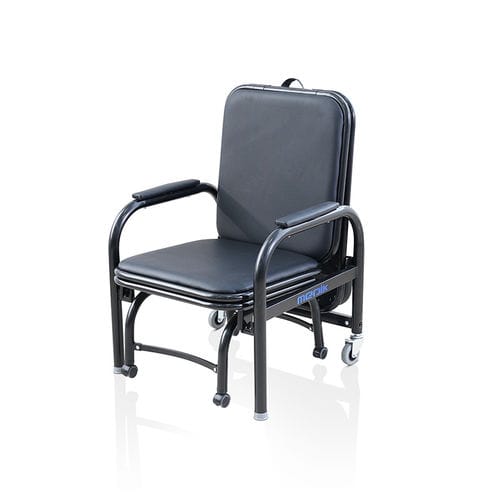 Poltrona per camera di degenza - MK-A03 - Zhangjiagang Medi Medical Equipment - per visitatore / con rotelle / letto