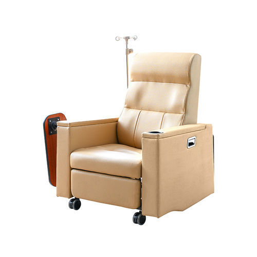 Poltrona per prelievo di sangue manuale - MK-F05 - Zhangjiagang Medi Medical Equipment - a 2 sezioni / con rotelle / con poggiagambe