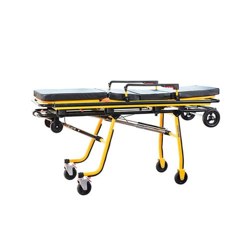 Barella per ambulanze - YA-AC03 - Zhangjiagang Medi Medical Equipment - pieghevole / con schienale regolabile / in alluminio