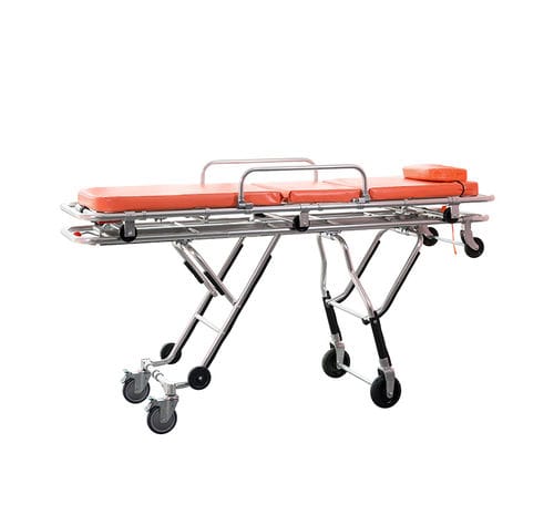 Barella con carrello da trasporto - YA-AS08 - Zhangjiagang Medi Medical Equipment - di emergenza / manuale / pieghevole