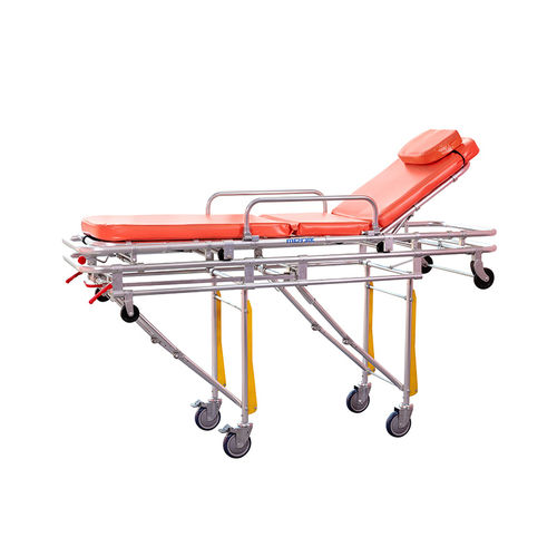 Barella con carrello da trasporto - YA-AS01 - Zhangjiagang Medi Medical Equipment - per ambulanze / manuale / ad altezza regolabile