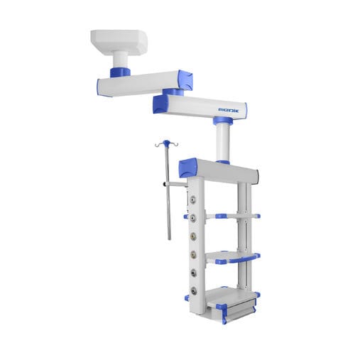 Braccio di distribuzione a muro - MD-E1 - Zhangjiagang Medi Medical Equipment - per endoscopia / modulare / con ripiani