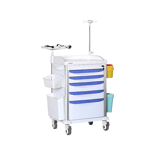 Carrello di emergenza - MK-P17 - Zhangjiagang Medi Medical Equipment - medico / portabombole di ossigeno / per defibrillatore