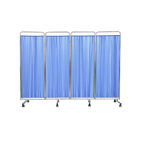 Paravento medicale mobile - MK-N01 - Zhangjiagang Medi Medical Equipment - pieghevole / 4 pannelli / traslucido