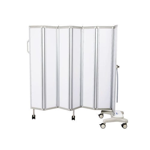 Paravento medicale con rotelle - MK-N03 - Zhangjiagang Medi Medical Equipment - pieghevole / portatile / 6 pannelli