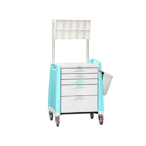 Carrello medico - MK-P07 - Zhangjiagang Medi Medical Equipment - per anestesia / per farmaci / in alluminio