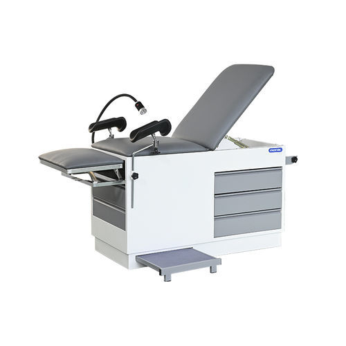 Lettino da visita ginecologico - MC-C02 - Zhangjiagang Medi Medical Equipment - manuale / con schienale regolabile / con scomparti