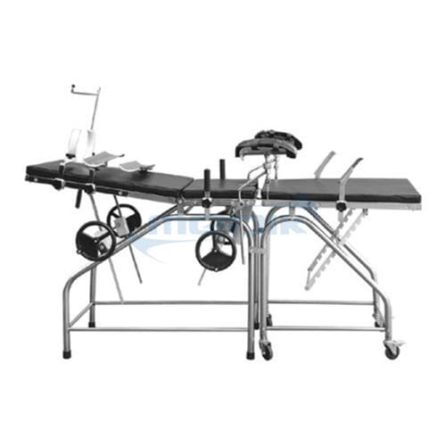 Poltrona da parto meccanica - MC-C04 - Zhangjiagang Medi Medical Equipment - su rotelle