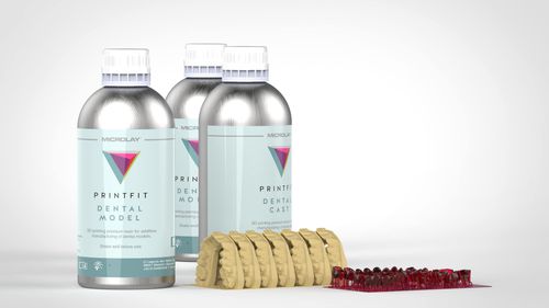 Materiale odontoiatrico in resina - Printfit - Microlay - per stampa 3D / da colata