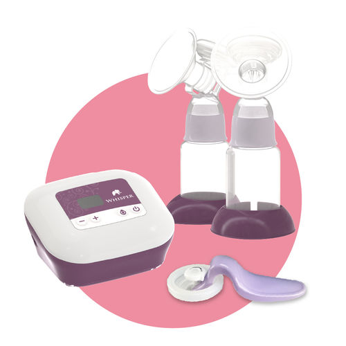 Tiralatte elettrico - Whisper - Rumble Tuff - con doppia pompa / a mani libere / in silicone