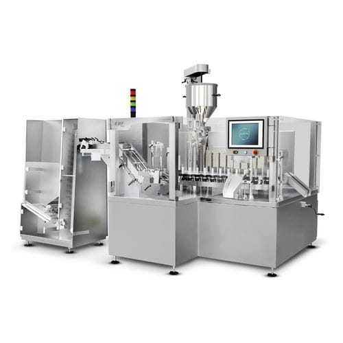 Riempitrice per tubi - EBF-100-1 - Fabrima - a pavimento / per liquidi / per l'industria farmaceutica