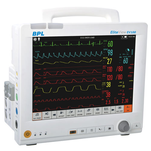 Monitor compatto per paziente - ELITEVIEW EV100 - BPL Medical Technologies - su rotelle / ECG / RESP