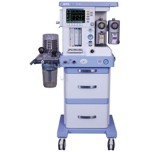 Sistema per anestesia su carrello - EFLO 6C - BPL Medical Technologies - con monitoraggio respiratorio / con ventilatore / con sistema di evacuazione dei gas anestetici