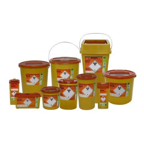 Contenitore per rifiuti - SHARPSGUARD® eco International - Daniels Healthcare - per movimentazione / sicuro