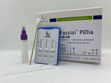 Test rapido della diarrea - PIDIA - Fassisi, Gesellschaft für Veterinärdiagnostik und Umweltanalysen mbH - di immunità / del rotavirus / del Clostridium perfringens