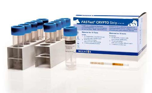 Test rapido della diarrea - FASTest® CRYPTO - MEGACOR Diagnostik - veterinario / per antigeni / di piombo