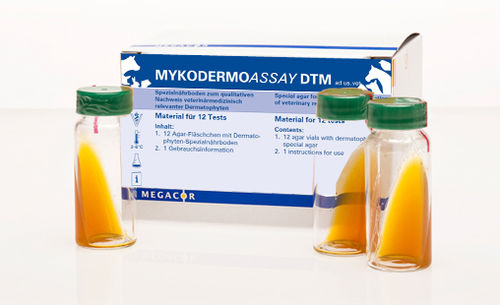 Reagente per laboratorio veterinario - MYKODERMOASSAY DTM - MEGACOR Diagnostik - gel di agar / microbiologico / per coltura cellulare