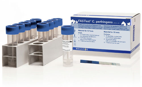 Test rapido per malattie infettive - FASTest® C. perfringens - MEGACOR Diagnostik - veterinario / di elettroliti / di piombo