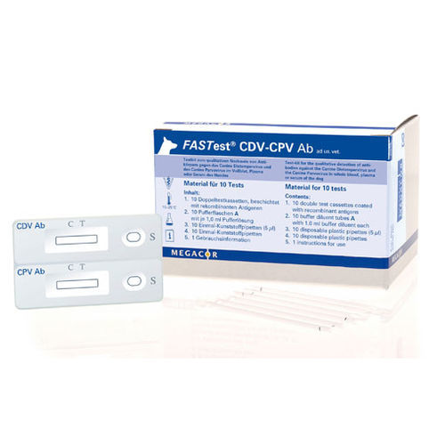 Test rapido del cimurro - FASTest® CDV-CPV Ab - MEGACOR Diagnostik - veterinario / per cani / per anticorpi