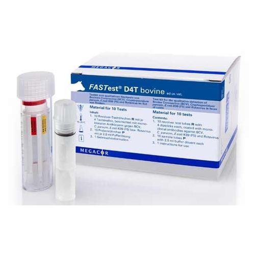 Test rapido della diarrea - FASTest® D4T - MEGACOR Diagnostik - veterinario / del coronavirus / del rotavirus