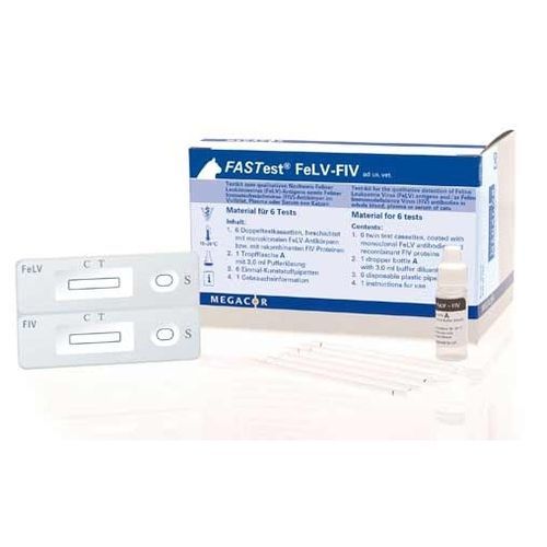 Test rapido della leucosi felina - FASTest® FeLV-FIV - MEGACOR Diagnostik - per gatti / per antigeni / FIV