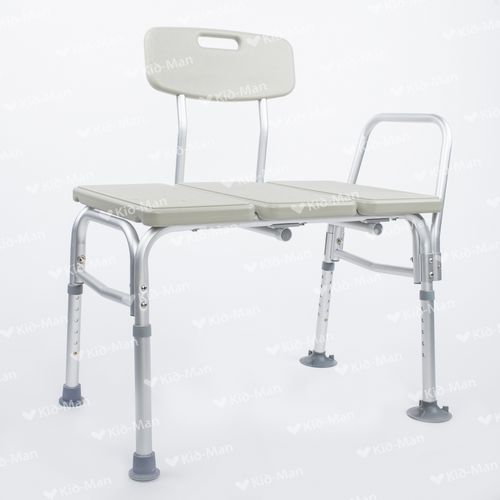 Sedia da doccia con braccioli - 02-6030A - Kid-Man - con schienale / bariatrica / ad altezza regolabile