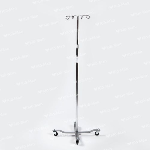Asta portaflebo con rotelle - 01-5502 - Kid-Man - 4 ganci