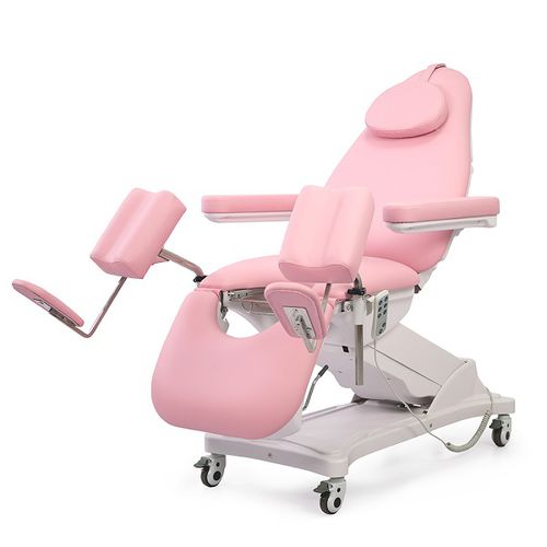 Poltrona per visita ginecologica - DP-YF035 - Guangdong Dongpin Beauty & Medical Technology - elettrica / ad altezza regolabile / con schienale regolabile