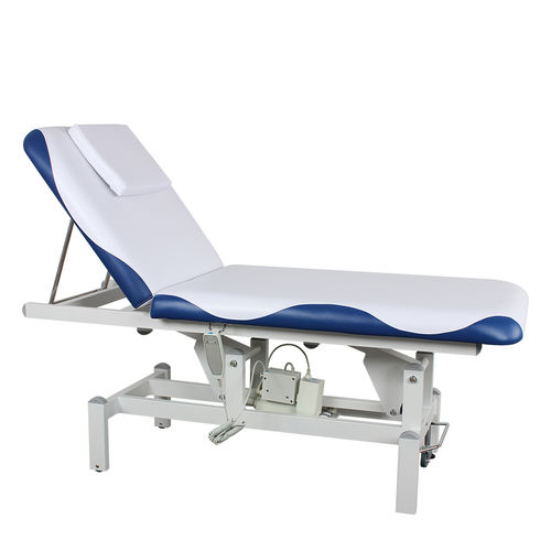 Lettino da massaggio elettrico - DP-8230 - Guangdong Dongpin Beauty & Medical Technology - su rotelle / con poggiatesta / con schienale ad altezza regolabile