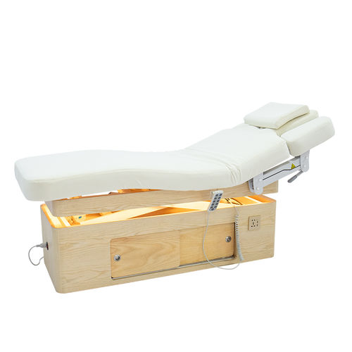 Lettino per spa elettrico - DP-G042MF - Guangdong Dongpin Beauty & Medical Technology - con poggiatesta / con schienale ad altezza regolabile / con schienale ribaltabile
