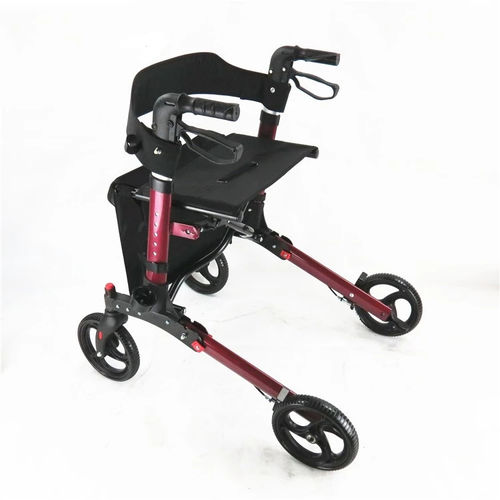 Deambulatore rollator a 4 ruote - DP-SC5025B - Guangdong Dongpin Beauty & Medical Technology - telaio in alluminio / con sedile / pieghevole