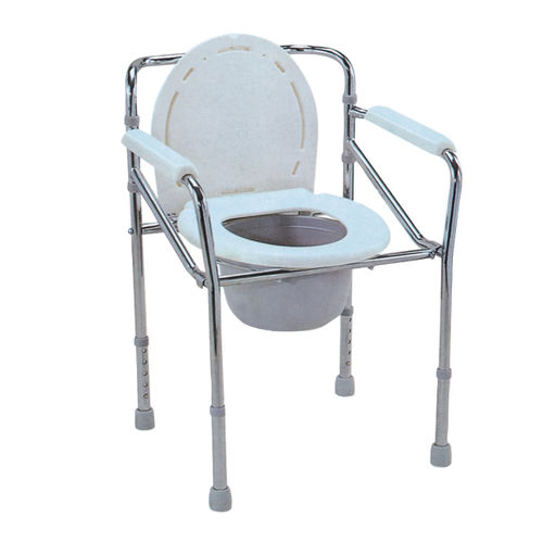 Sedia da toilette con braccioli - DP-SC7001 - Guangdong Dongpin Beauty & Medical Technology - con secchio / per persone a mobilità ridotta / ad altezza regolabile