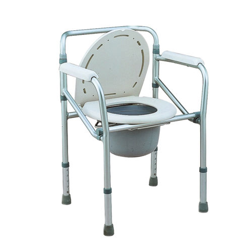 Sedia da toilette con braccioli - DP-SC7001L - Guangdong Dongpin Beauty & Medical Technology - con secchio / per persone a mobilità ridotta / ad altezza regolabile