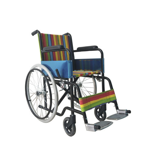 Sedia a rotelle manuale - DP-107-35 - Guangdong Dongpin Beauty & Medical Technology - da esterno / con poggiagambe / con braccioli