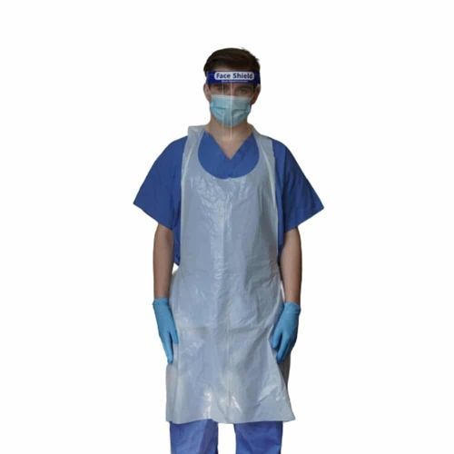 Sovracamice unisex - SP609 - Toffeln - in polietilene / bianco / blu