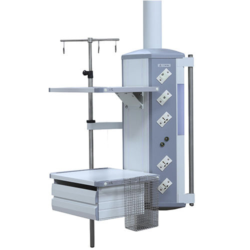 Braccio di distribuzione a soffitto - HFZ-L - Shanghai Huifeng Medical Instrument - per terapia intensiva / modulare / con ripiani