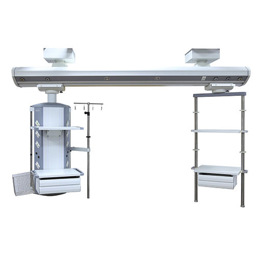 Trave tecnica a soffitto - HFP-C+E - Shanghai Huifeng Medical Instrument - per terapia intensiva / modulare / con ripiani