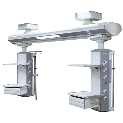 Trave tecnica a soffitto - HFP-E+E  - Shanghai Huifeng Medical Instrument - per terapia intensiva / modulare / con ripiani