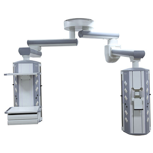 Doppio braccio di distribuzione a soffitto - HFP-S+S  - Shanghai Huifeng Medical Instrument - per terapia intensiva / articolato / modulare
