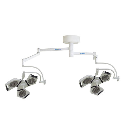 Lampada scialitica a soffitto - YD02-LED3+3 - Shanghai Huifeng Medical Instrument - LED / alogena / 2 bracci