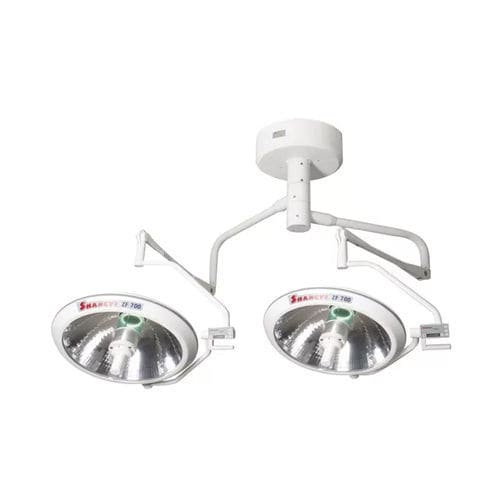 Lampada scialitica a soffitto - ZF700/700 - Shanghai Huifeng Medical Instrument - alogena / 2 bracci / 110 V/60 Hz