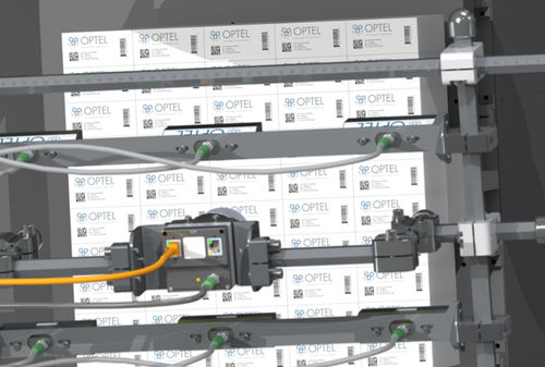 Macchina per imballaggi interamente automatica - PACKSTATION™ CAP - Optel Vision - di casse / per scatole / per bottiglie