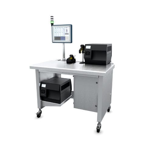 Macchina per imballaggi manuale - PACKSTATION™ FMP - Optel Vision - a pavimento / di casse / per scatole