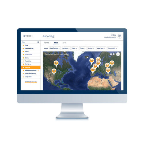 Sistema di gestione e localizzazione di dati - GEOTRACEABILITY PLATFORM - Optel Vision - dell'informazione / di tracciabilità / per prodotti farmaceutici